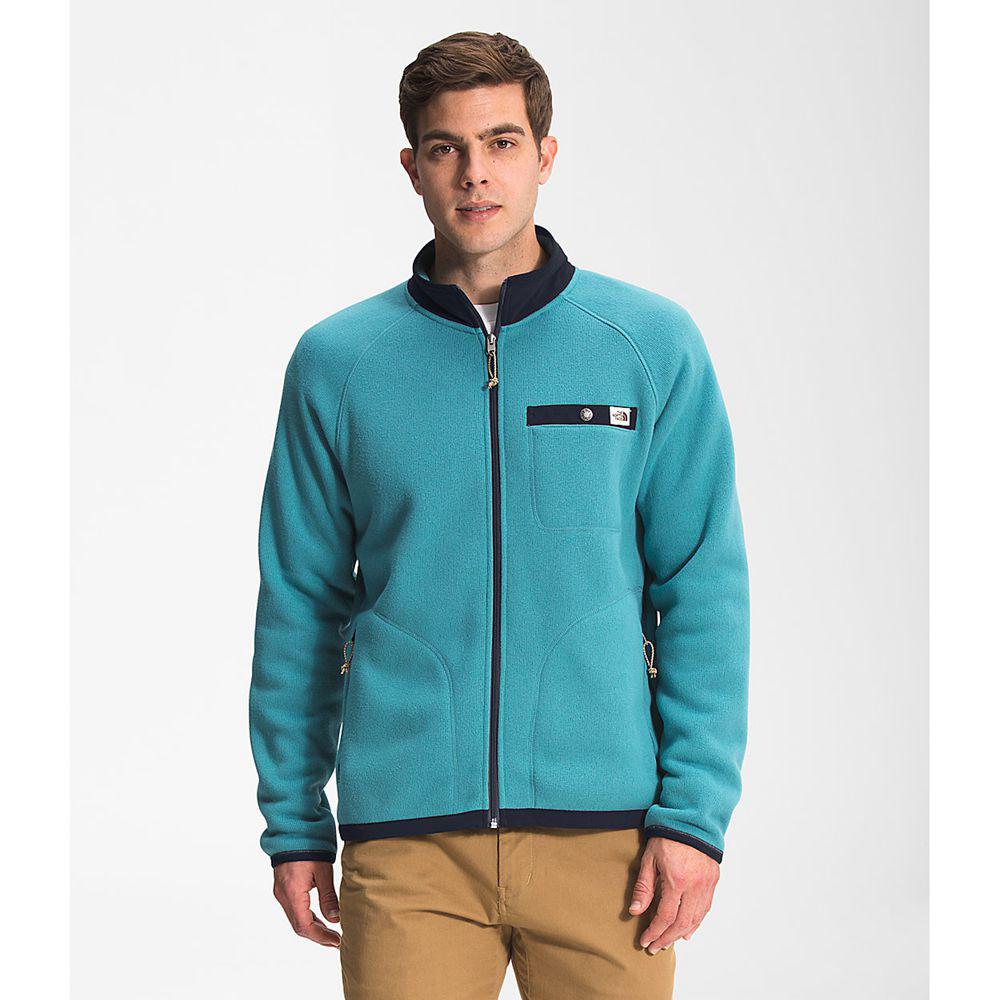 The North Face Gordon Lyons Full Zip Ανδρικα Μπουφάν Fleece - Μπλε / Σκουρο Μπλε (WMEF34761)